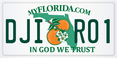FL license plate DJIR01
