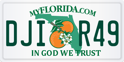 FL license plate DJIR49
