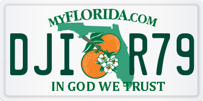 FL license plate DJIR79