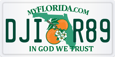 FL license plate DJIR89