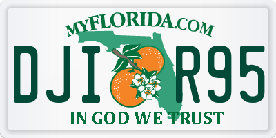 FL license plate DJIR95