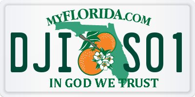 FL license plate DJIS01