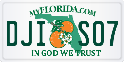FL license plate DJIS07