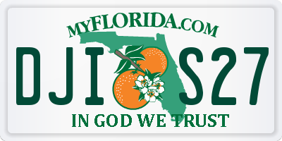 FL license plate DJIS27