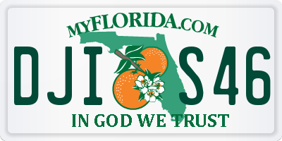 FL license plate DJIS46