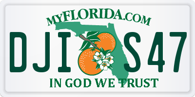 FL license plate DJIS47