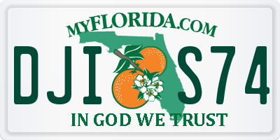 FL license plate DJIS74