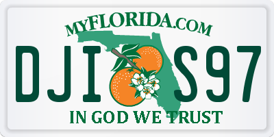 FL license plate DJIS97