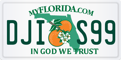 FL license plate DJIS99