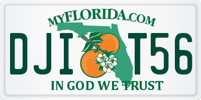 FL license plate DJIT56