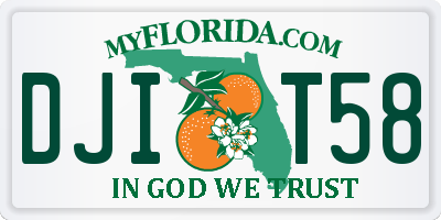 FL license plate DJIT58