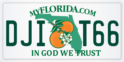 FL license plate DJIT66