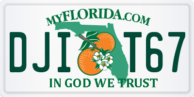 FL license plate DJIT67