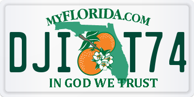 FL license plate DJIT74