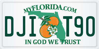FL license plate DJIT90