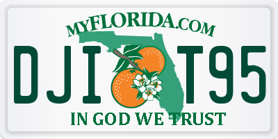 FL license plate DJIT95