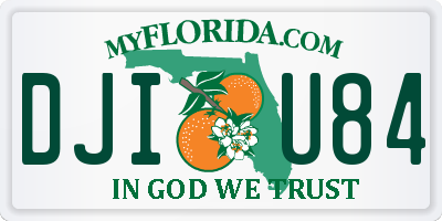 FL license plate DJIU84