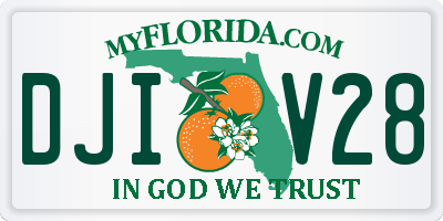 FL license plate DJIV28
