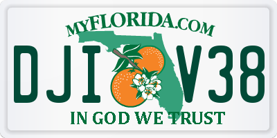 FL license plate DJIV38