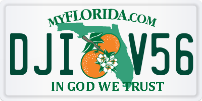 FL license plate DJIV56