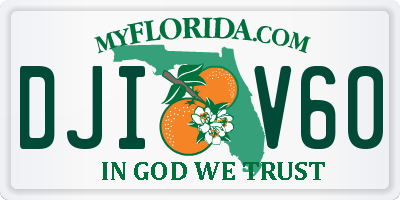 FL license plate DJIV60