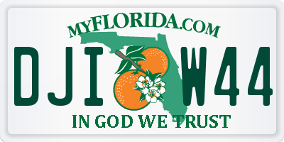 FL license plate DJIW44