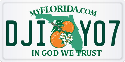 FL license plate DJIY07
