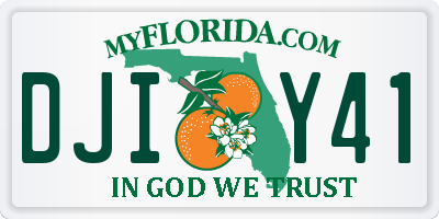 FL license plate DJIY41