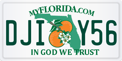 FL license plate DJIY56