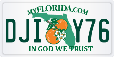 FL license plate DJIY76