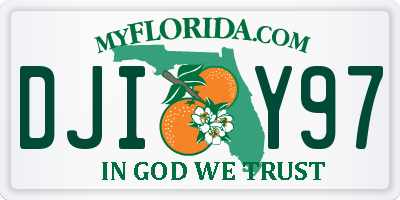 FL license plate DJIY97
