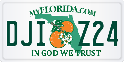 FL license plate DJIZ24