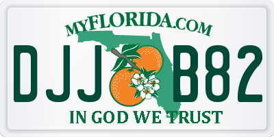 FL license plate DJJB82