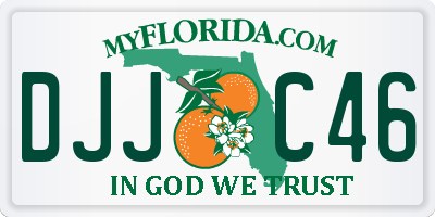 FL license plate DJJC46
