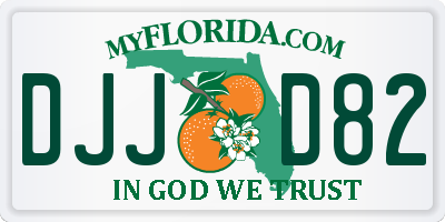 FL license plate DJJD82