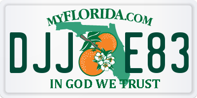 FL license plate DJJE83