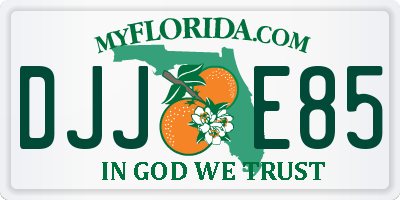 FL license plate DJJE85