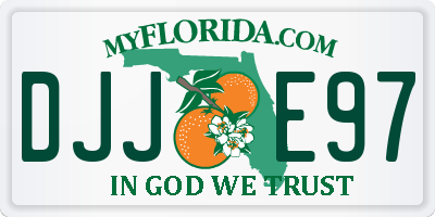 FL license plate DJJE97