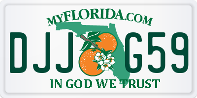 FL license plate DJJG59