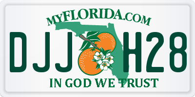 FL license plate DJJH28