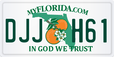 FL license plate DJJH61