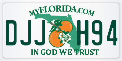 FL license plate DJJH94