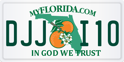 FL license plate DJJI10