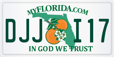 FL license plate DJJI17