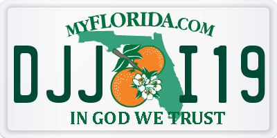 FL license plate DJJI19