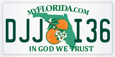 FL license plate DJJI36