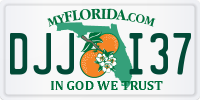 FL license plate DJJI37