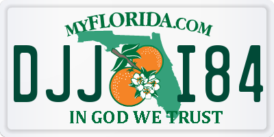 FL license plate DJJI84