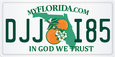 FL license plate DJJI85