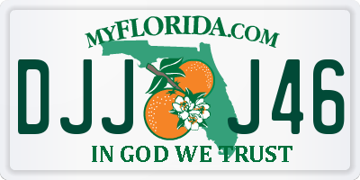 FL license plate DJJJ46